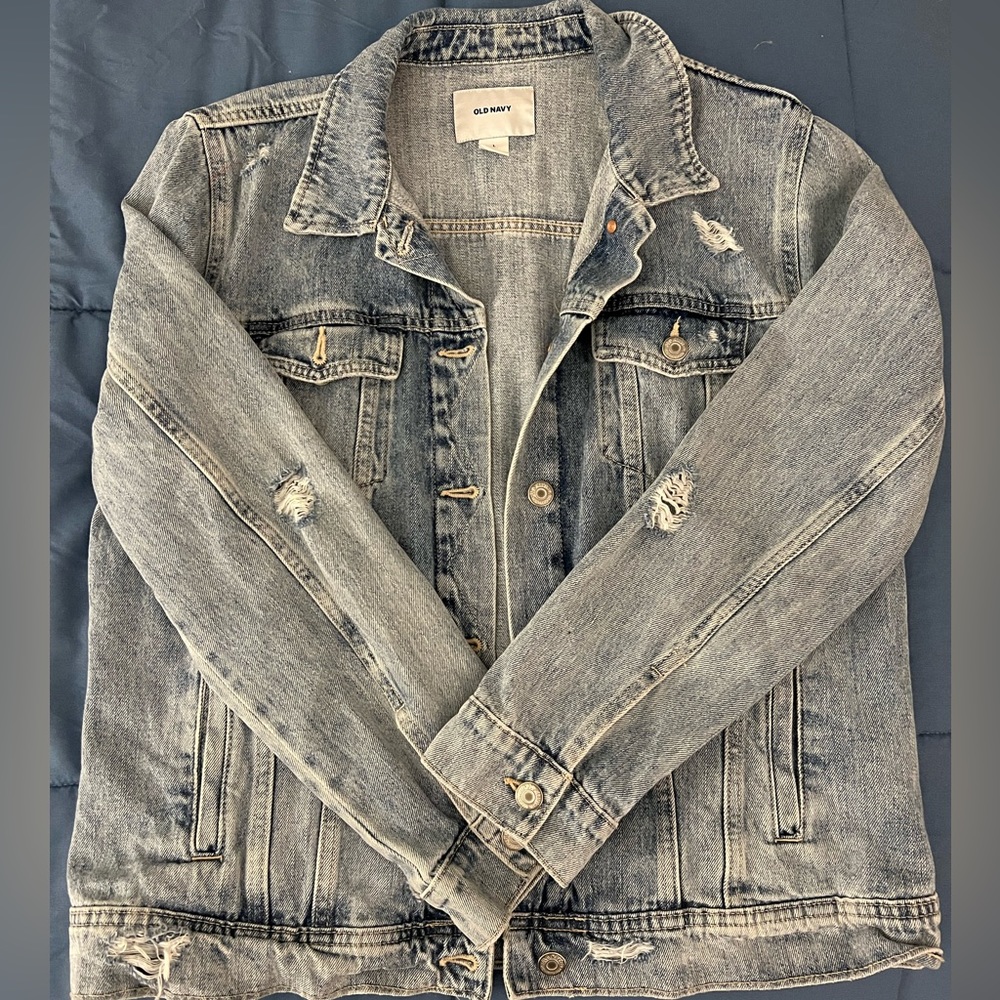 Distressed Denim Jacket